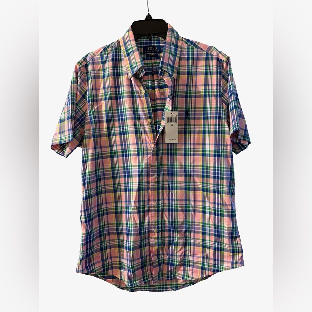 Polo Ralph Lauren Classic Fit Performance Plaid Button Down Shirt Men’s M NWT